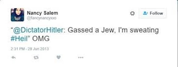 anti-Semitic tweets