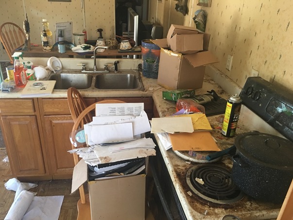 messy house from meth use