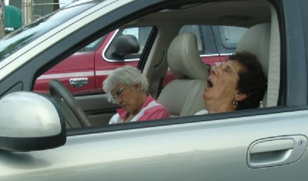 speeding old lady joke