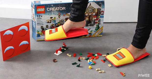 stepping on legos