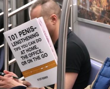 The Reactions From Subway Passengers To These Prank Book Covers Are Priceless…