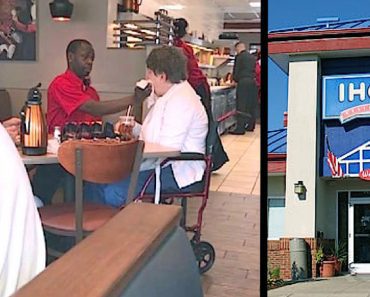 A Disabled Wife Is Being Fed At IHOP, Then One Of The Servers Takes The Silverware…