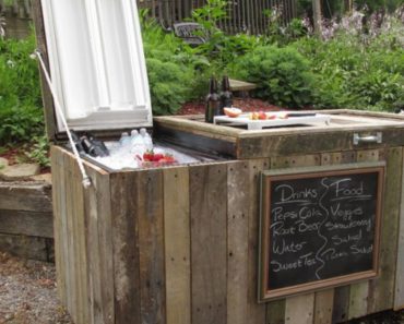 An Old Fridge Can Be Turned Into An Awesome Backyard Cooler For Summer…