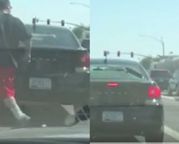Road Rage Driver Punches Man Through Car Window, Shortly After Probably Wishes He Didn’t Do It