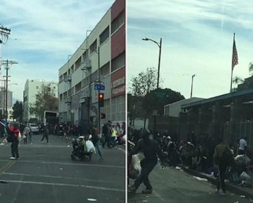 This Is What Christmas Day Looked Like In LA’s Notorious Skid Row