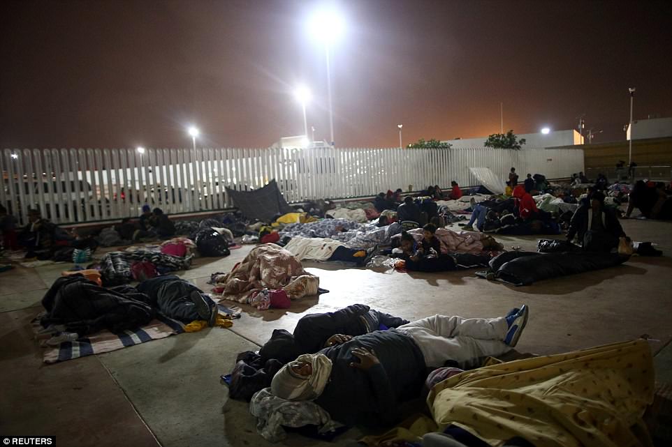 Immigrant caravan Mexico border